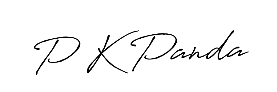 Design your own signature with our free online signature maker. With this signature software, you can create a handwritten (Antro_Vectra_Bolder) signature for name P K Panda. P K Panda signature style 7 images and pictures png
