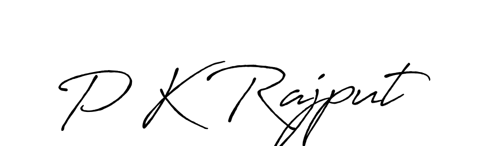 Use a signature maker to create a handwritten signature online. With this signature software, you can design (Antro_Vectra_Bolder) your own signature for name P K Rajput. P K Rajput signature style 7 images and pictures png