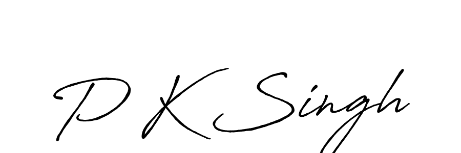 Also we have P K Singh name is the best signature style. Create professional handwritten signature collection using Antro_Vectra_Bolder autograph style. P K Singh signature style 7 images and pictures png