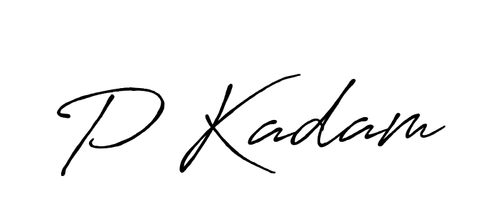 if you are searching for the best signature style for your name P Kadam. so please give up your signature search. here we have designed multiple signature styles  using Antro_Vectra_Bolder. P Kadam signature style 7 images and pictures png