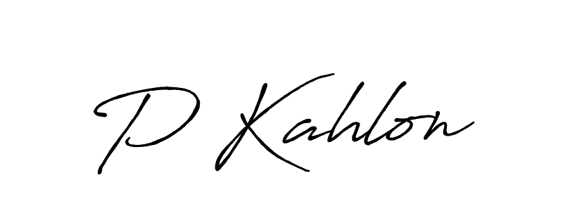 It looks lik you need a new signature style for name P Kahlon. Design unique handwritten (Antro_Vectra_Bolder) signature with our free signature maker in just a few clicks. P Kahlon signature style 7 images and pictures png