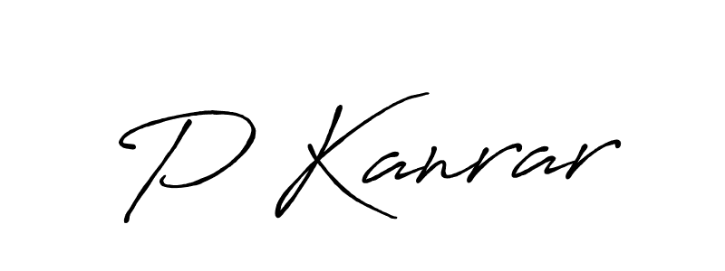 The best way (Antro_Vectra_Bolder) to make a short signature is to pick only two or three words in your name. The name P Kanrar include a total of six letters. For converting this name. P Kanrar signature style 7 images and pictures png