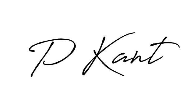 How to make P Kant name signature. Use Antro_Vectra_Bolder style for creating short signs online. This is the latest handwritten sign. P Kant signature style 7 images and pictures png