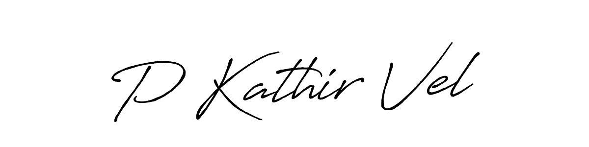 Make a short P Kathir Vel signature style. Manage your documents anywhere anytime using Antro_Vectra_Bolder. Create and add eSignatures, submit forms, share and send files easily. P Kathir Vel signature style 7 images and pictures png