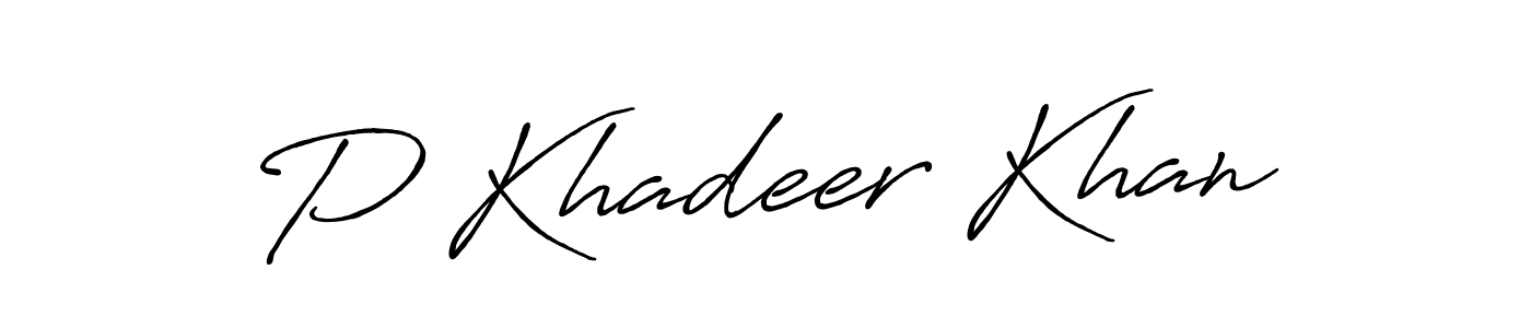 Also You can easily find your signature by using the search form. We will create P Khadeer Khan name handwritten signature images for you free of cost using Antro_Vectra_Bolder sign style. P Khadeer Khan signature style 7 images and pictures png