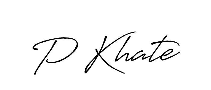 Similarly Antro_Vectra_Bolder is the best handwritten signature design. Signature creator online .You can use it as an online autograph creator for name P Khate. P Khate signature style 7 images and pictures png