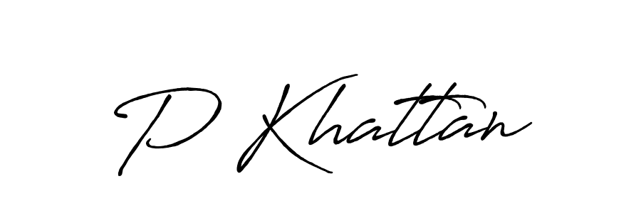 Once you've used our free online signature maker to create your best signature Antro_Vectra_Bolder style, it's time to enjoy all of the benefits that P Khattan name signing documents. P Khattan signature style 7 images and pictures png