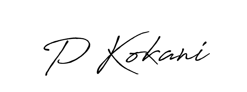 Antro_Vectra_Bolder is a professional signature style that is perfect for those who want to add a touch of class to their signature. It is also a great choice for those who want to make their signature more unique. Get P Kokani name to fancy signature for free. P Kokani signature style 7 images and pictures png