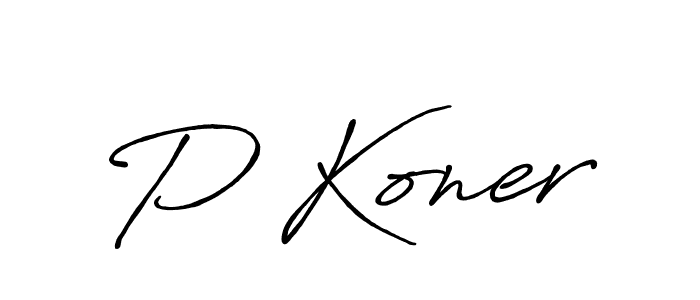 Similarly Antro_Vectra_Bolder is the best handwritten signature design. Signature creator online .You can use it as an online autograph creator for name P Koner. P Koner signature style 7 images and pictures png