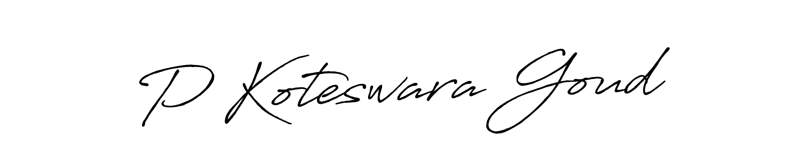 This is the best signature style for the P Koteswara Goud name. Also you like these signature font (Antro_Vectra_Bolder). Mix name signature. P Koteswara Goud signature style 7 images and pictures png