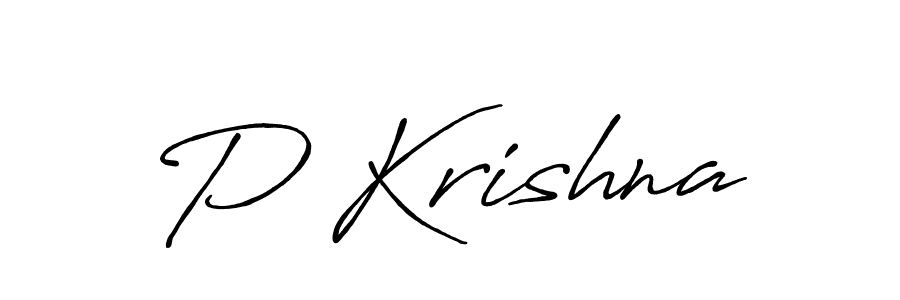 How to make P Krishna signature? Antro_Vectra_Bolder is a professional autograph style. Create handwritten signature for P Krishna name. P Krishna signature style 7 images and pictures png