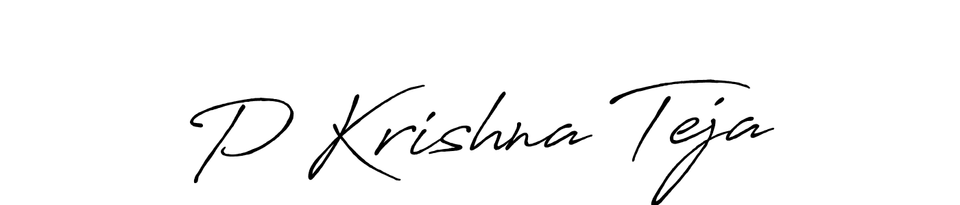 Antro_Vectra_Bolder is a professional signature style that is perfect for those who want to add a touch of class to their signature. It is also a great choice for those who want to make their signature more unique. Get P Krishna Teja name to fancy signature for free. P Krishna Teja signature style 7 images and pictures png