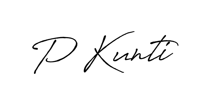 Once you've used our free online signature maker to create your best signature Antro_Vectra_Bolder style, it's time to enjoy all of the benefits that P Kunti name signing documents. P Kunti signature style 7 images and pictures png
