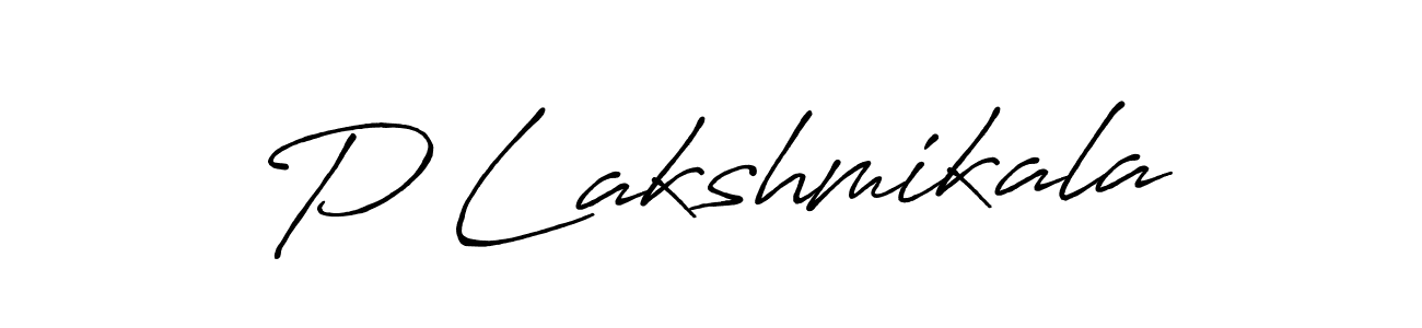 Make a beautiful signature design for name P Lakshmikala. With this signature (Antro_Vectra_Bolder) style, you can create a handwritten signature for free. P Lakshmikala signature style 7 images and pictures png