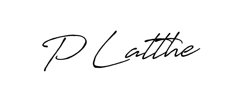 Also we have P Latthe name is the best signature style. Create professional handwritten signature collection using Antro_Vectra_Bolder autograph style. P Latthe signature style 7 images and pictures png