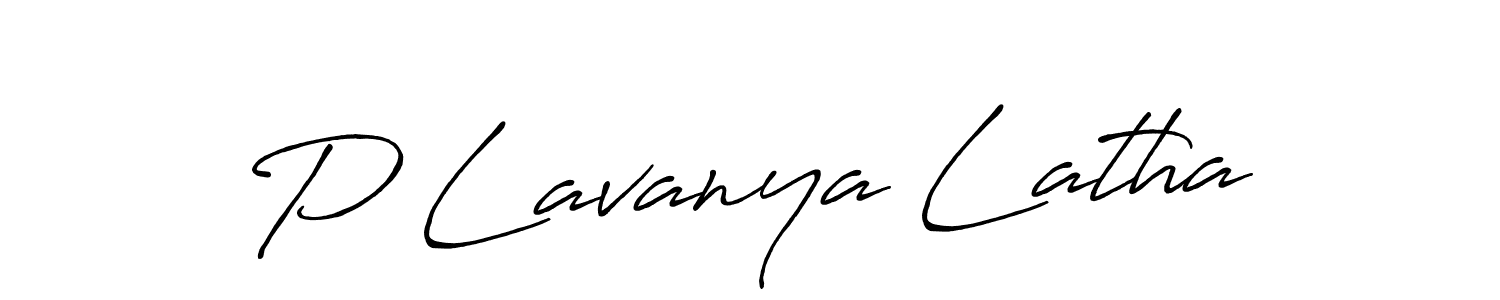How to make P Lavanya Latha signature? Antro_Vectra_Bolder is a professional autograph style. Create handwritten signature for P Lavanya Latha name. P Lavanya Latha signature style 7 images and pictures png