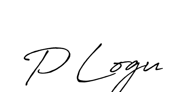 The best way (Antro_Vectra_Bolder) to make a short signature is to pick only two or three words in your name. The name P Logu include a total of six letters. For converting this name. P Logu signature style 7 images and pictures png