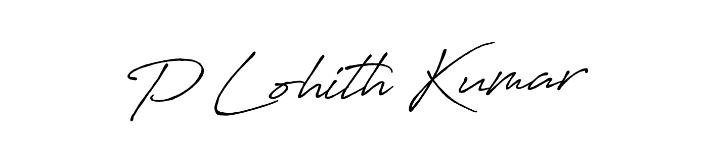 Design your own signature with our free online signature maker. With this signature software, you can create a handwritten (Antro_Vectra_Bolder) signature for name P Lohith Kumar. P Lohith Kumar signature style 7 images and pictures png