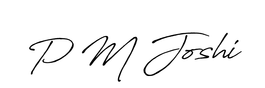if you are searching for the best signature style for your name P M Joshi. so please give up your signature search. here we have designed multiple signature styles  using Antro_Vectra_Bolder. P M Joshi signature style 7 images and pictures png