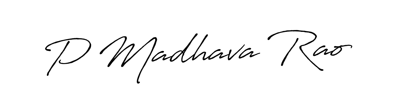 It looks lik you need a new signature style for name P Madhava Rao. Design unique handwritten (Antro_Vectra_Bolder) signature with our free signature maker in just a few clicks. P Madhava Rao signature style 7 images and pictures png