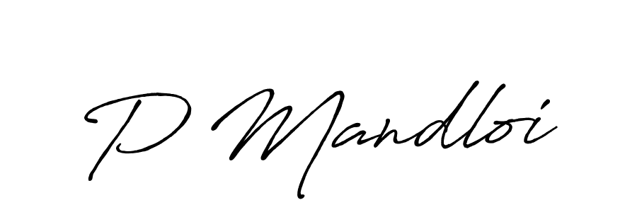 Make a beautiful signature design for name P Mandloi. Use this online signature maker to create a handwritten signature for free. P Mandloi signature style 7 images and pictures png