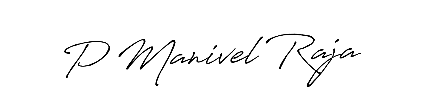 if you are searching for the best signature style for your name P Manivel Raja. so please give up your signature search. here we have designed multiple signature styles  using Antro_Vectra_Bolder. P Manivel Raja signature style 7 images and pictures png