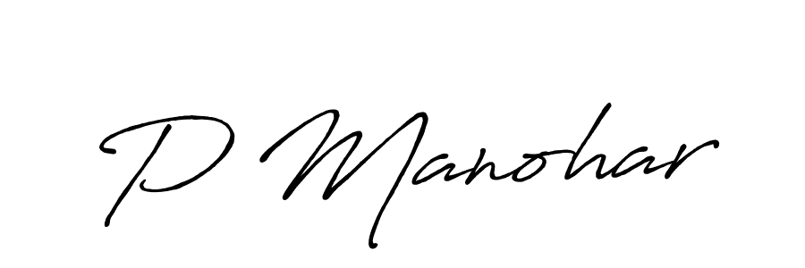 Make a beautiful signature design for name P Manohar. Use this online signature maker to create a handwritten signature for free. P Manohar signature style 7 images and pictures png