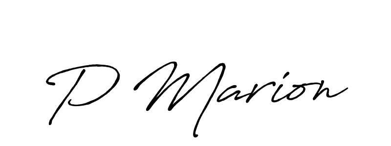 Also You can easily find your signature by using the search form. We will create P Marion name handwritten signature images for you free of cost using Antro_Vectra_Bolder sign style. P Marion signature style 7 images and pictures png