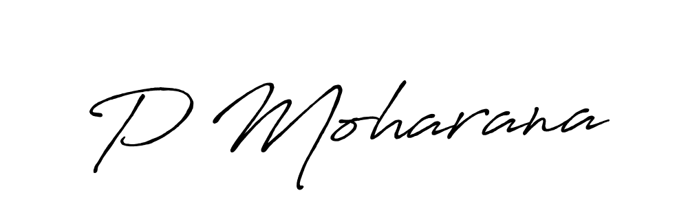 How to make P Moharana signature? Antro_Vectra_Bolder is a professional autograph style. Create handwritten signature for P Moharana name. P Moharana signature style 7 images and pictures png