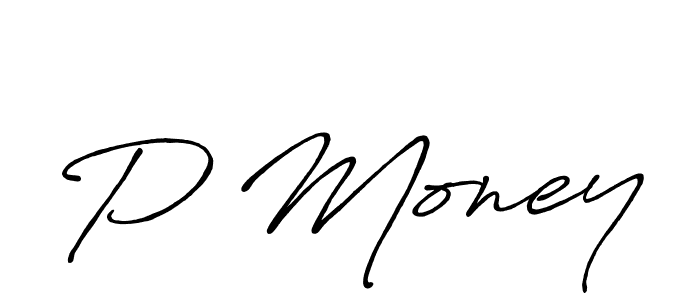 Design your own signature with our free online signature maker. With this signature software, you can create a handwritten (Antro_Vectra_Bolder) signature for name P Money. P Money signature style 7 images and pictures png