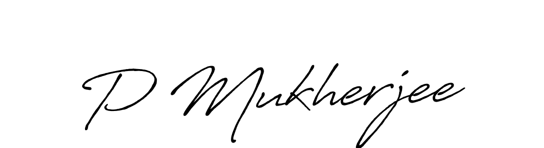 You should practise on your own different ways (Antro_Vectra_Bolder) to write your name (P Mukherjee) in signature. don't let someone else do it for you. P Mukherjee signature style 7 images and pictures png