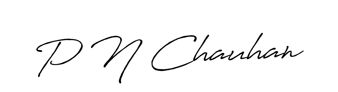 Design your own signature with our free online signature maker. With this signature software, you can create a handwritten (Antro_Vectra_Bolder) signature for name P N Chauhan. P N Chauhan signature style 7 images and pictures png