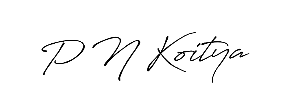 Similarly Antro_Vectra_Bolder is the best handwritten signature design. Signature creator online .You can use it as an online autograph creator for name P N Koitya. P N Koitya signature style 7 images and pictures png