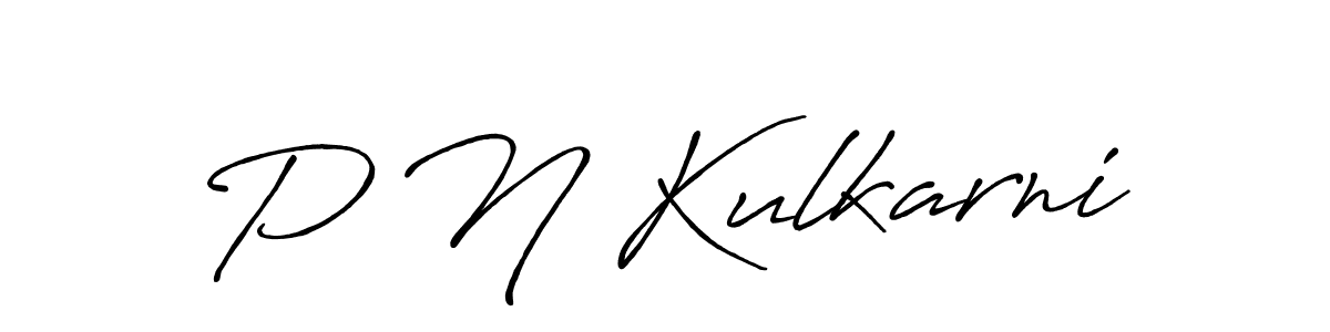 How to make P N Kulkarni signature? Antro_Vectra_Bolder is a professional autograph style. Create handwritten signature for P N Kulkarni name. P N Kulkarni signature style 7 images and pictures png