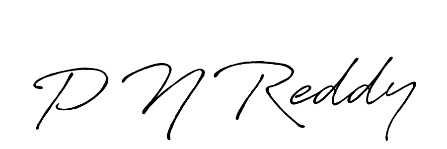 Create a beautiful signature design for name P N Reddy. With this signature (Antro_Vectra_Bolder) fonts, you can make a handwritten signature for free. P N Reddy signature style 7 images and pictures png
