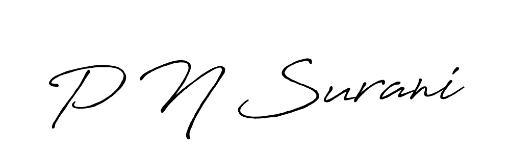 Once you've used our free online signature maker to create your best signature Antro_Vectra_Bolder style, it's time to enjoy all of the benefits that P N Surani name signing documents. P N Surani signature style 7 images and pictures png