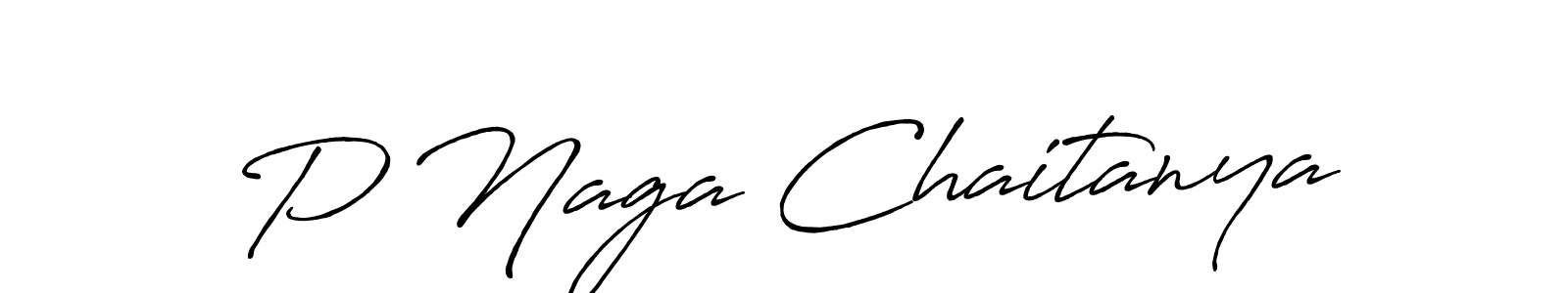 How to make P Naga Chaitanya signature? Antro_Vectra_Bolder is a professional autograph style. Create handwritten signature for P Naga Chaitanya name. P Naga Chaitanya signature style 7 images and pictures png