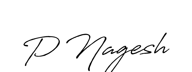 The best way (Antro_Vectra_Bolder) to make a short signature is to pick only two or three words in your name. The name P Nagesh include a total of six letters. For converting this name. P Nagesh signature style 7 images and pictures png