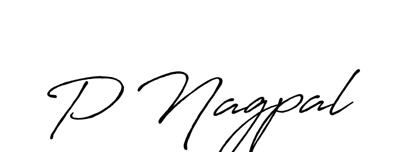 The best way (Antro_Vectra_Bolder) to make a short signature is to pick only two or three words in your name. The name P Nagpal include a total of six letters. For converting this name. P Nagpal signature style 7 images and pictures png