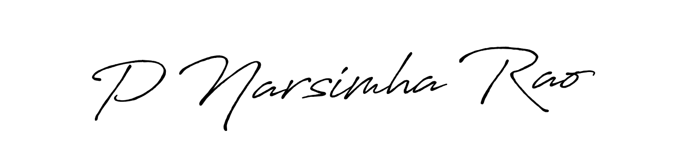How to make P Narsimha Rao signature? Antro_Vectra_Bolder is a professional autograph style. Create handwritten signature for P Narsimha Rao name. P Narsimha Rao signature style 7 images and pictures png