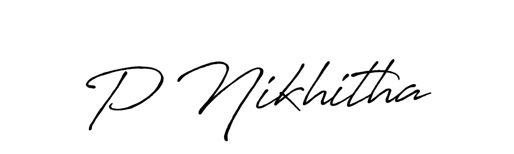 How to Draw P Nikhitha signature style? Antro_Vectra_Bolder is a latest design signature styles for name P Nikhitha. P Nikhitha signature style 7 images and pictures png