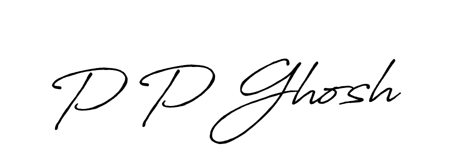 Also You can easily find your signature by using the search form. We will create P P Ghosh name handwritten signature images for you free of cost using Antro_Vectra_Bolder sign style. P P Ghosh signature style 7 images and pictures png