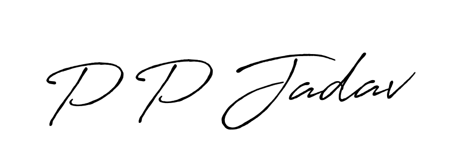 Similarly Antro_Vectra_Bolder is the best handwritten signature design. Signature creator online .You can use it as an online autograph creator for name P P Jadav. P P Jadav signature style 7 images and pictures png