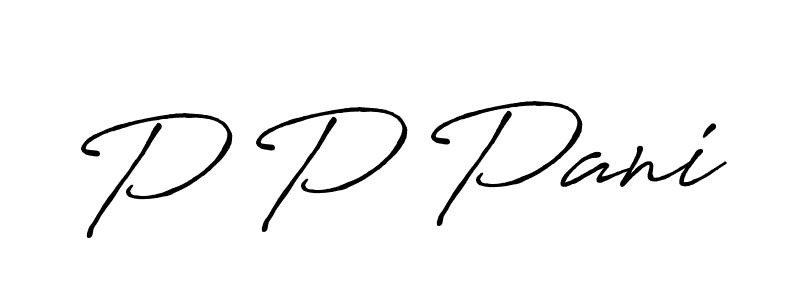 Antro_Vectra_Bolder is a professional signature style that is perfect for those who want to add a touch of class to their signature. It is also a great choice for those who want to make their signature more unique. Get P P Pani name to fancy signature for free. P P Pani signature style 7 images and pictures png