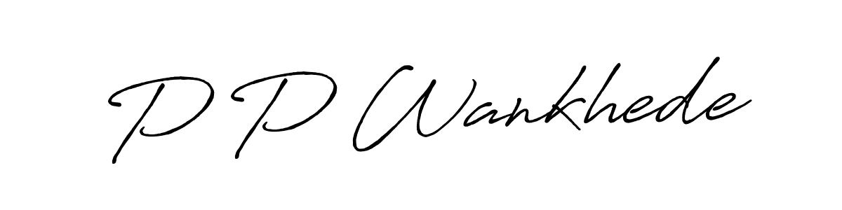Antro_Vectra_Bolder is a professional signature style that is perfect for those who want to add a touch of class to their signature. It is also a great choice for those who want to make their signature more unique. Get P P Wankhede name to fancy signature for free. P P Wankhede signature style 7 images and pictures png