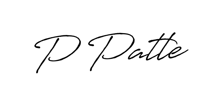 The best way (Antro_Vectra_Bolder) to make a short signature is to pick only two or three words in your name. The name P Patle include a total of six letters. For converting this name. P Patle signature style 7 images and pictures png