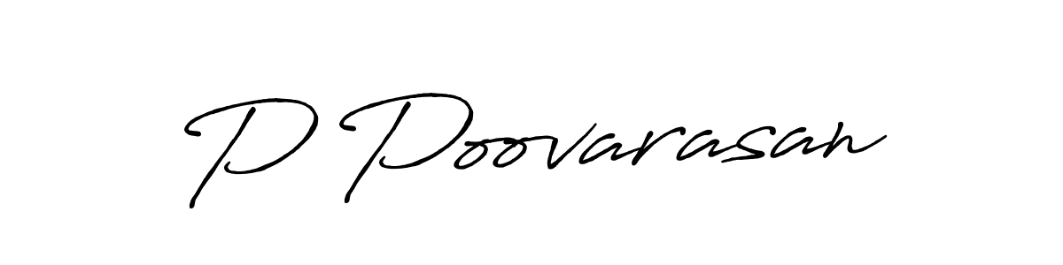 P Poovarasan stylish signature style. Best Handwritten Sign (Antro_Vectra_Bolder) for my name. Handwritten Signature Collection Ideas for my name P Poovarasan. P Poovarasan signature style 7 images and pictures png
