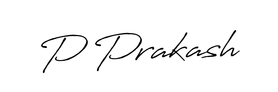 Design your own signature with our free online signature maker. With this signature software, you can create a handwritten (Antro_Vectra_Bolder) signature for name P Prakash. P Prakash signature style 7 images and pictures png