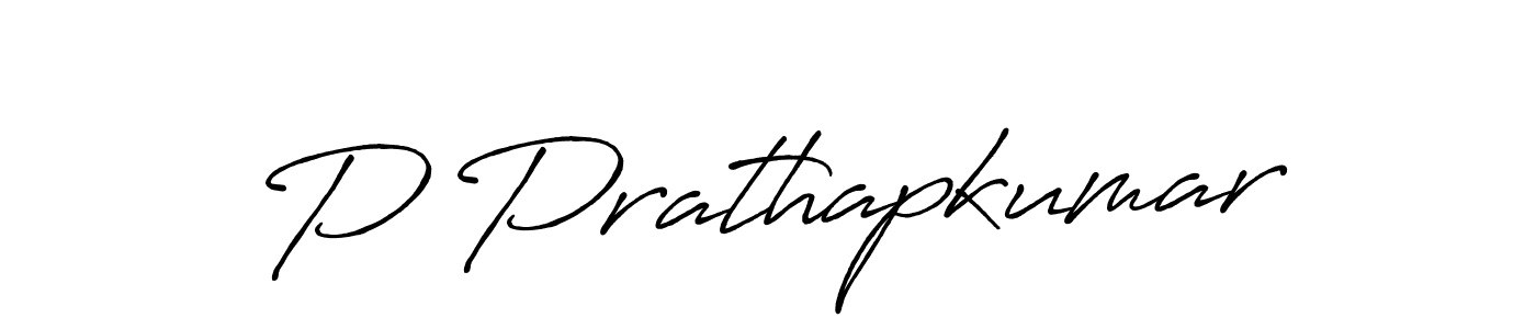 Make a beautiful signature design for name P Prathapkumar. With this signature (Antro_Vectra_Bolder) style, you can create a handwritten signature for free. P Prathapkumar signature style 7 images and pictures png