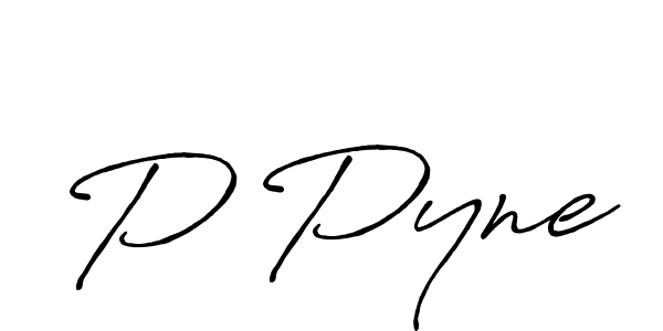 Use a signature maker to create a handwritten signature online. With this signature software, you can design (Antro_Vectra_Bolder) your own signature for name P Pyne. P Pyne signature style 7 images and pictures png